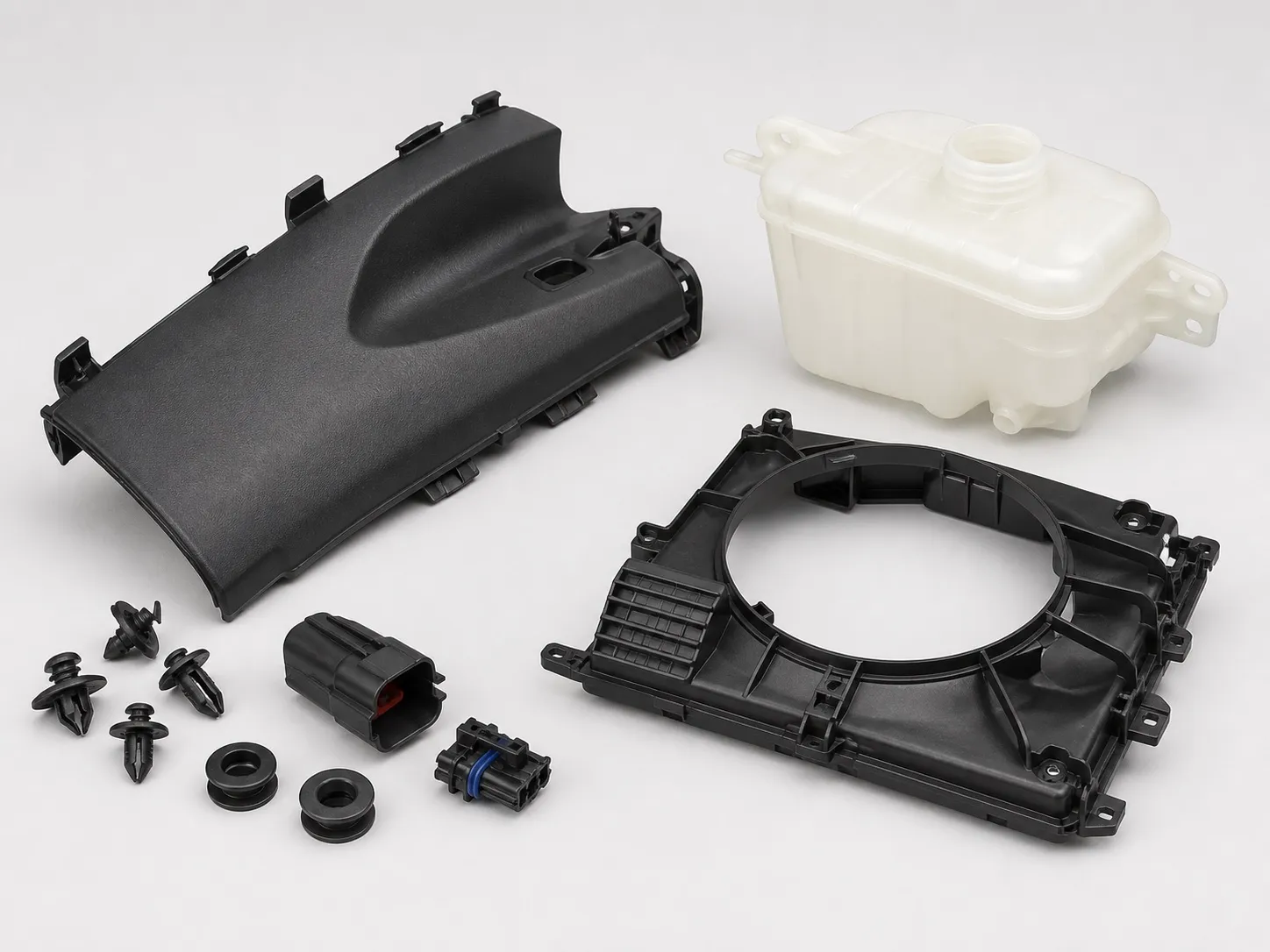 Automotive interior and under-hood small parts