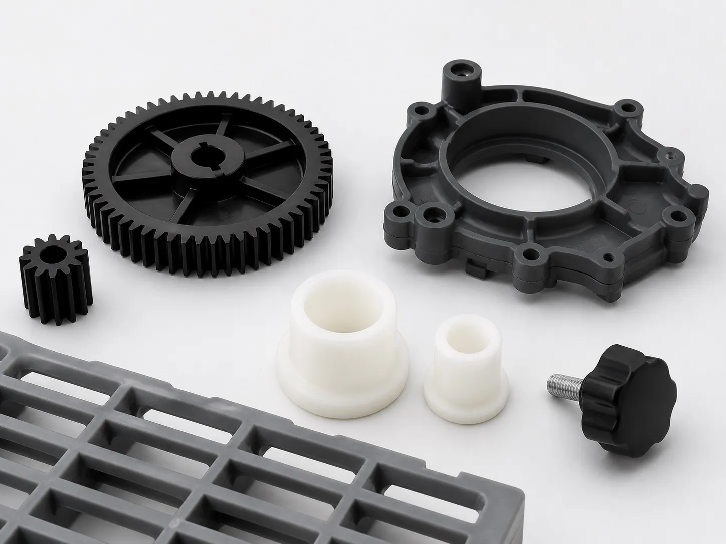 Injection-moulded gears and engineering components
