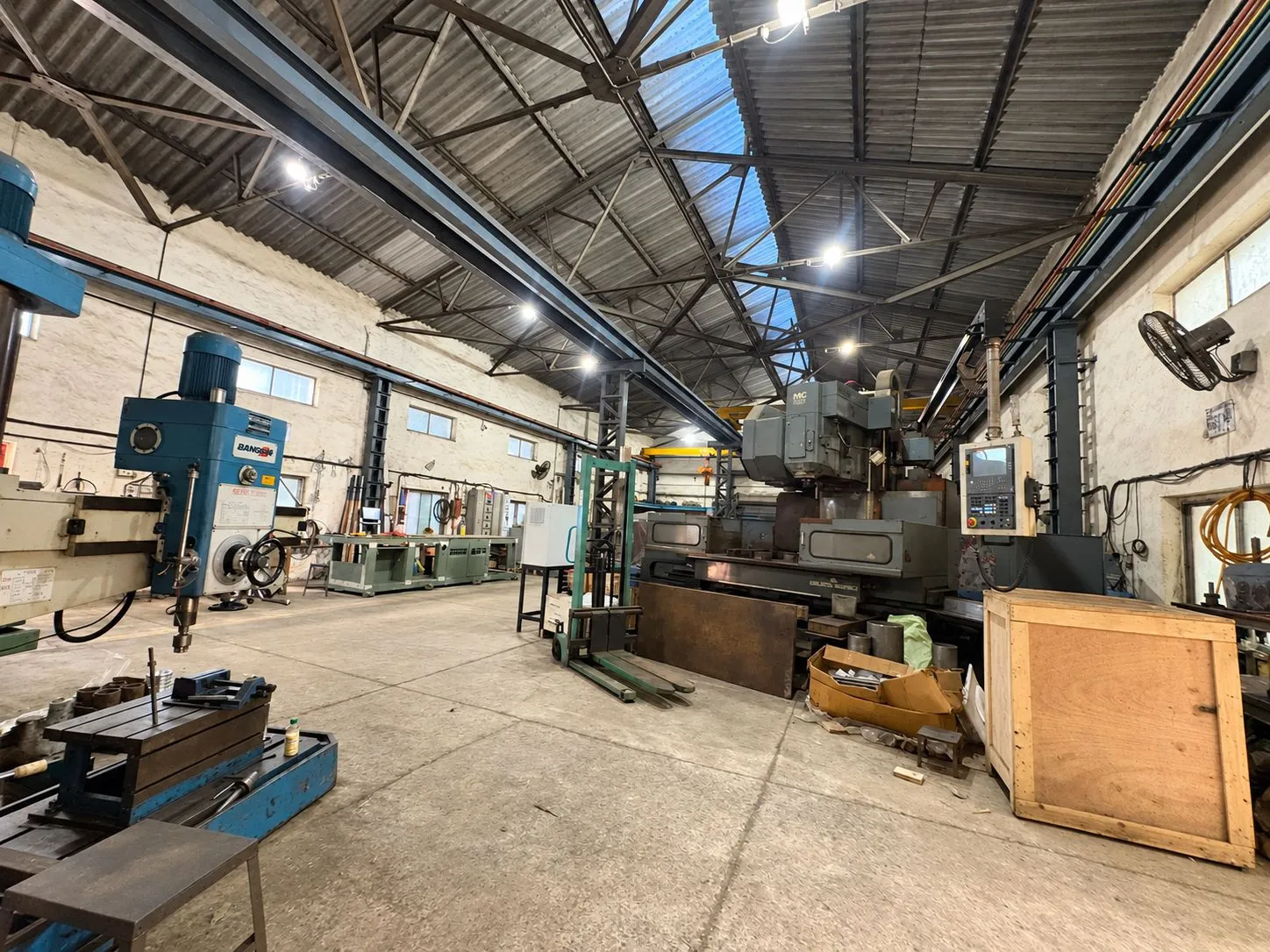 Machining on the Pratishna shop floor